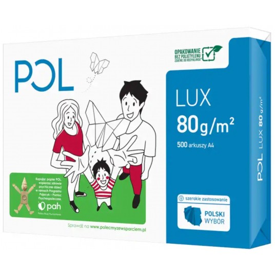 Papier ksero Pollux A4 80g 500 arkuszy